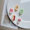 2026 Verano Más Vendido Accesorios de Resina Imitación Helado Llavero DIY Colgante para Bolsa Funda de Teléfono