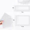 Etiqueta Adhesiva para Bolsa de Documentos de Oficina Escolar al por Mayor, Porta Tarjeta de Plástico Transparente de PVC, Tarjeta de Clasificación de Almacén de Alta Definición