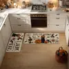 Alfombra de Piso de Terciopelo de Cristal de Calabaza Peculiar de Temu Transfronteriza Atmósfera de Halloween Cocina Tira Larga Juego de Dos Piezas Alfombrilla Fácil de Cuidar