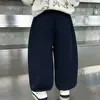 Pantalones de Felpa para Niños Otoño e Invierno 2026 Nuevo Estilo Streetwear Niños Geniales Pantalones de Chándal Sueltos Ropa de Invierno Niños Geniales Pantalones Deportivos