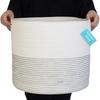Cesta de armazenamento Cesto tecido Cesta de armazenamento Cesta de algodão Corda de armazenamento Sundries guarda-roupa Cesta de armazenamento Cesta de armazenamento Cesta de algodão Linho dobrável Cesta