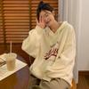 Sudadera de Algodón Estilo Harajuku con Cinco Paneles de Cangrejo para Mujer, Versión Coreana Holgada Casual, Camiseta Básica Estilo Hong Kong, Ropa para Mujeres Estudiantes