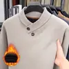 Bufanda Collar para Hurón Tejido de Punto Engrosado Nuevo para Hombre Otoño e Invierno Cuello en V Cuello Corazón Forrado de Polar Tejido Cálido Camiseta Interior para Hombre
