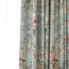 1 Peça Novo Tecido Floral Multicor com Base Preta e Dourada para Uso Doméstico, Blackout, Isolamento Térmico, Espessado, para Decoração de Sala de Estar e Quarto
