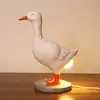 Novos Artesanatos Criativos de Resina Pato Branco Simulador Luz Noturna Novidade Decoração de Quarto Casa