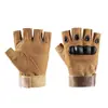 Guantes tácticos de medio dedo para hombre, adecuados para deportes al aire libre, transpirables, resistentes al desgaste, protectores para ciclismo, antideslizantes, estilo militar, guantes para venta al por mayor transfronteriza
