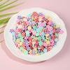 Novo doce de fruta redondo fatia de cerâmica macia recheio de slime patch para nail art material de acessórios DIY atacado