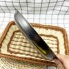 Plato grueso de acero inoxidable de 24 cm, plato grueso, suministros de cocina, suministro de fábrica al por mayor, plato para semillas de melón, plato para frutas