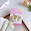 Diadema de Animales Suave y Linda de Dibujos Animados para Niños Tela Bordada Banda Elástica Alta para el Cabello Cuerda para el Cabello de Doble Cola Elástico Diadema