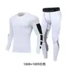 Venda Direta da Fábrica Body Masculino Mais Vendido Esportivo Secagem Rápida Elástico Inferior Compressão Manga Longa Forrado com Lã Roupa Fitness