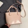 Bolso bandolera de alta gama, estilo europeo, sencillo, de color sólido, portátil, informal, combinable, de Corea del Sur
