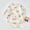 Roupas de bebê recém-nascido recém-nascido bainha de bebê roupas primavera e outono puro algodão desossado macacão triângulo romper roupas de outono