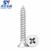 Tornillos Autorroscantes Avellanados de Acero Inoxidable 304, Tornillos de Cabeza Phillips, Tornillos Extendididos, Tornillos Autorroscantes para Madera de Cabeza Plana 2.9-6.3