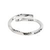 Anillo de Dedo Índice con Índice de Letra Mobius Estilo Coreano Nuevo para Mujer, Moda Retro Hip-Hop con Forma de Corazón Abierto Accesorio Creativo