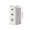 Gabinete de Archivo Colgante A4 de Oficina Cajón Gabinete Archivo de Contratos Documentos Gabinete de Múltiples Cajones con Cerradura Gabinete de Almacenamiento Debajo del Escritorio Gabinete Bajo