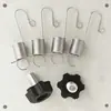 Acessórios para Suporte de Exibição em Forma de Porta, Parafusos de Mola, Tubos de Ferro, Ganchos de Suspensão Universais Anti-Perda, Bolsa de Tecido Não Tecido Oxford para Banner Roll-Up