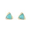 Brincos de moda triangular 2022 Nova moda feminina coreana elegante celebridade da Internet simples Southern Red Agate brincos femininos