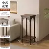 Suporte de flores, prateleira de flores, estante de chão para entrada de sala de estar, suporte de vaso de flores para varanda, prateleira de madeira maciça de vários níveis para aquário