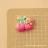 Acessórios de Resina Urso Cereja Brilhante Atacado Acessórios DIY Materiais Artesanais Fivelas de Cadarço Chapéus Acessórios para Capa de Celular Lote