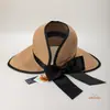 Sombrero de Sol de Ala Ancha para Mujer de Verano, Resistente a los Rayos UV, Plegable con Parte Superior Abierta, Sombrero de Paja Versátil de Moda Tendencia