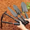 Pá pequena de aço manganês para jardinagem, plantio de flores, cultivo de plantas, desenterramento de vegetais selvagens, capina e cavar terra