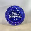 Prato de Papel Descartável Espessado Redondo Prato de Celulose Prato para Bolo de Frutas Prato de Papel Prato para Degustação de Bolo Atacado