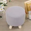 Funda elástica de cobertura total para taburete redondo pequeño, funda para taburete pequeño, funda para taburete para cambiarse los zapatos, funda para cojín de asiento, funda para taburete cuadrado pequeño