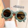 Gafas para niños transfronterizas flores divertidas accesorios de ropa gafas flor pequeña gafas de sol color transparente gafas de sol para niños al por mayor