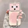 Adequado para Capa de Celular Huawei Mate80 Estilo Ins Cool Huaweimate80Promax Simples Rosa Manchas
