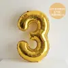 Globo Digital Plateado Grande de 32 pulgadas Película de Aluminio Decoración de Fiesta de Cumpleaños para Niños y Adultos Populares Foto Atrezzo para Fotos
