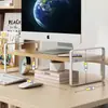 Estante Elevado para Computadora de Escritorio Estante de Almacenamiento para Escritorio de Oficina Base Elevada para Monitor Soporte Base Almohadilla