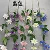 Nova Flor Artificial de Clematis Floral Suave Clematis Duplo Adereços de Fotografia Colocação em Casa Paisagem de Casamento