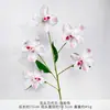 5 Orquídeas Phalaenopsis Artificiais com Toque Realista de Alto Padrão para Decoração de Parede de Fundo de Recepção de Casamento de Hotel