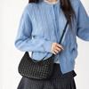 Bolso de Piel de Oveja Tejido a Mano Estilo Coreano Nueva Llegada Diseño Nicho para Mujer Bolso de Cuero Genuino de Alta Gama para Mujer Bolso de Hombro Portátil de Moda
