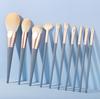 Lanqiao juego de 10 brochas de maquillaje brocha brocha para polvo suelto juego completo de herramientas de belleza fábrica en stock venta al por mayor entrega de una pieza