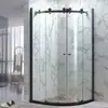 Divisória de Banheiro de Hotel Porta de Vidro Integrada Curva em Forma de Leque Separação Seca e Úmida do Banheiro Porta de Correr para Box de Banho Personalização
