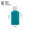 Botella de Vidrio para Perfume Aterciopelada, Botella Vacía Transparente de 100 ml, Procesamiento Personalizado, Botella Dispensadora de Muestras de Perfume, Tapa de Perfume Aterciopelada