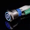 Interruptor de botón metálico con luz LED 16/19/22MM impermeable acero inoxidable autoblocante/autorreestablecimiento normalmente abierto pulsador