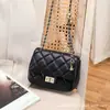 Nova Bolsa de Corrente Acolchoada Versátil da Moda Bolsa Pequena de Ombro Único 2021 Nova Bolsa Feminina da Moda Bolsa Transversal Artigos de Couro para Bagagem=>