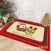 Novos Capachos Decorativos de Veludo Cristalino de Natal, Capachos Absorventes Antiderrapantes para Banheiro, Tapetes Secantes para Banheiro, Capachos de Entrada