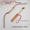 Corda de cânhamo de 80 cm para crianças, modelo de arco e flecha de madeira, modelo de arma tradicional antiga, brinquedo não letal, atacado