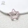 Tinta spray pendurada estrela de cinco pontas argola de mola fecho de cachorro fecho de joia fecho de mola bolsa DIY chaveiro acessórios de joia