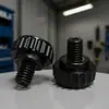 Anclaje de plástico recto con ranura cruzada de 22 mm-m8 de fábrica, pata de plástico ajustable para muebles