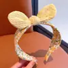 Faixa de Cabelo Fofa Estilo Coreano Morango para Crianças Presilha de Cabelo Menina Borda Larga Faixa Doce Orelhas de Coelho Menina Pequena Presilha de Cabelo Acessórios de Cabelo