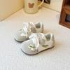 Zapatos de Entrenamiento Moral para Niños 2025 Primavera y Otoño Nuevos de Velcro para Niños y Niñas Antideslizantes Suela Suave Zapatos Casuales Zapatos para Bebés Niños Pequeños Niñas