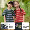 [Sensación similar al algodón y transpirable] Ropa infantil Cotton Hall Camiseta a rayas para niños Tops para niños Manga corta para niñas Clase a Antibacteriano Ropa de verano