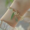 Nueva pulsera de flores de bambú estilo chino pulsera de moda retro nicho elegante exquisita de aspecto alto pulsera de estilo nacional