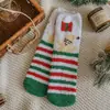 Calcetines para Dormir de Otoño e Invierno, Calcetines Gruesos de Coral Fleece, Calcetines Cálidos de Toalla, Calcetines Gruesos Navideños de Dibujos Animados, Calcetines para Dormir