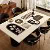 Mantel de Mesa Estilo Pintura al Óleo Retro Impermeable, a Prueba de Aceite, Anti-quemaduras Protector de Mesa 2026 Nuevo Estilo Lujo Accesible Mantel de Gama Alta