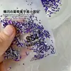 Diamantes Sueltos Ss4 Ab Rhinestones en Forma de Abanico King para Uñas, Rhinestones Super Brillantes en Forma de Abanico, Rhinestones Redondos de Vidrio Iridiscentes Aurora con Base Plana